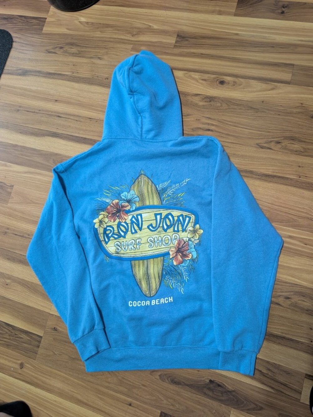 Authentic Ron Jon Surf Shop Cocoa Beach Graphic Hoodie, M, Excellent Cond.